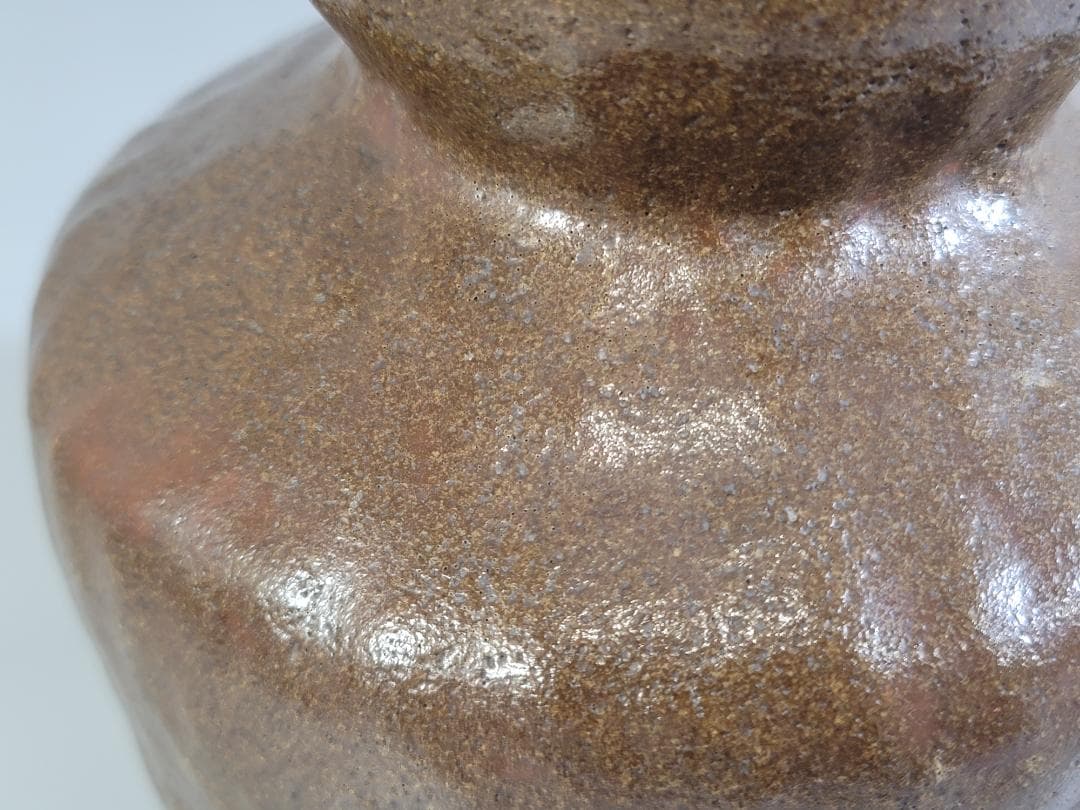 茶道具 初代 小川長楽作 瓢花生 二代識箱 美品 DT418