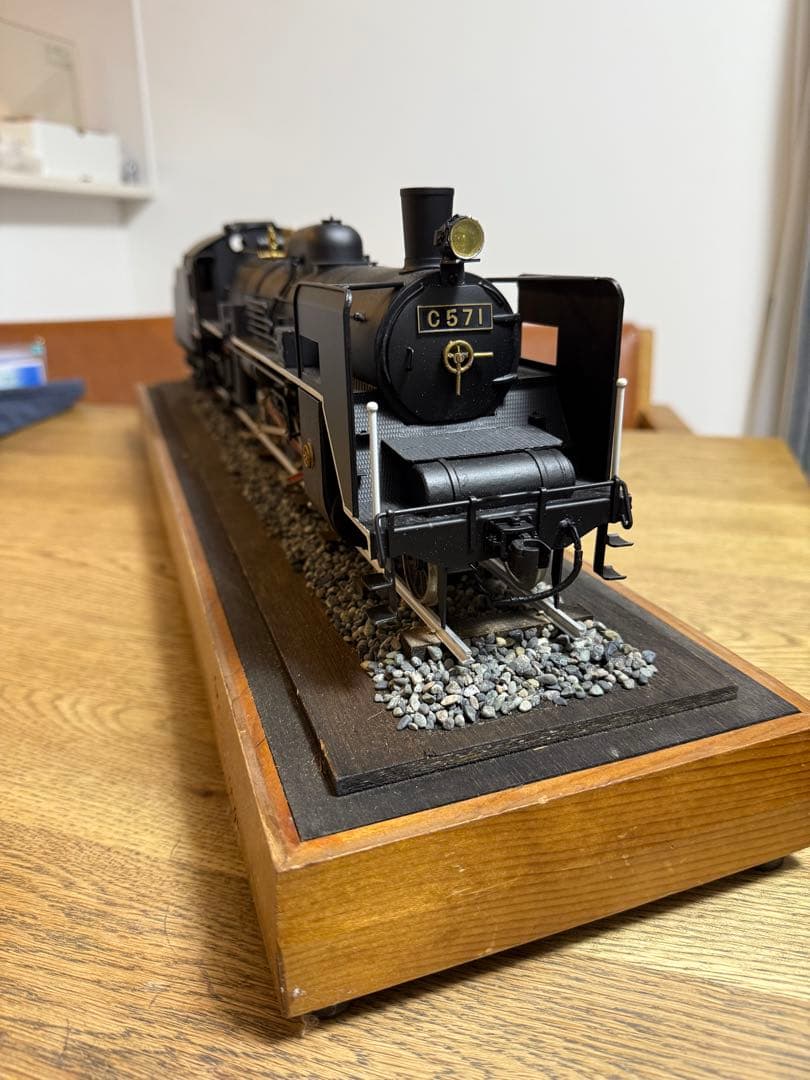 C57 蒸気機関車模型 ガラスケース付き
