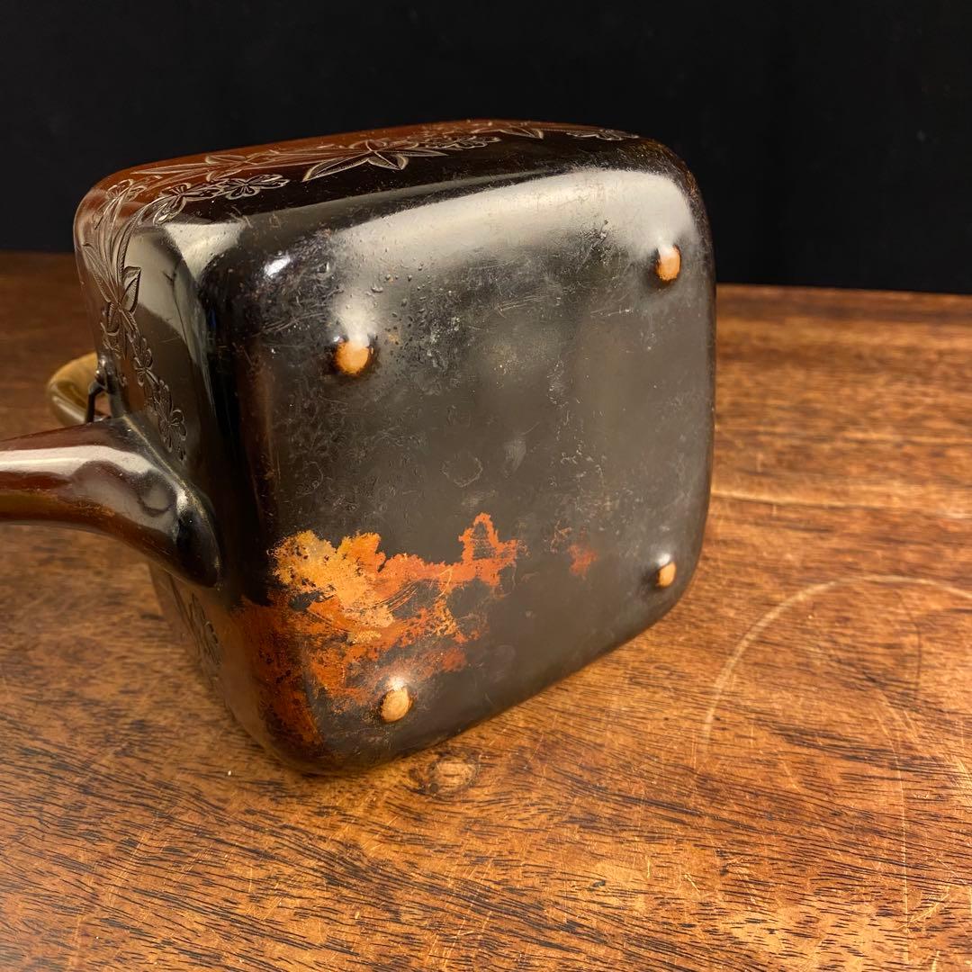 金屋五郎三郎　銅銚子 日本古美術