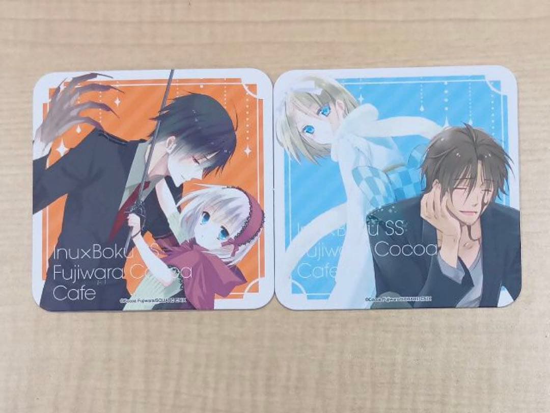 ❶藤原ここあカフェ 妖狐×僕SS いぬぼく 特典 渋谷限定コースター 2種