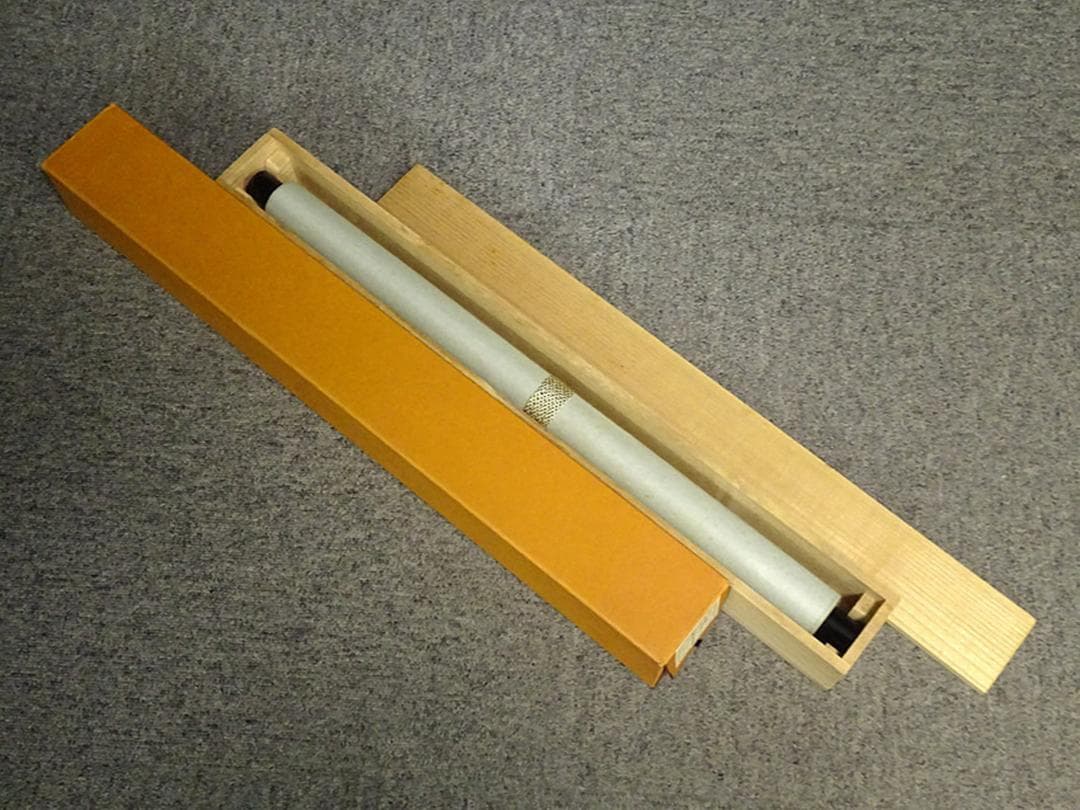 掛軸 大徳寺黄梅院小林太玄『松濤 二文字書』紙本 共箱付 掛け軸 a071416