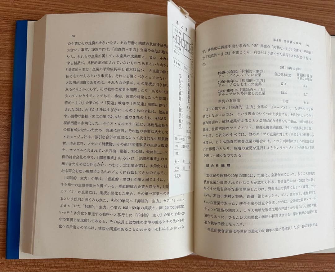 多角化戦略と経済成果 R・P・ルメルト著. 東洋経済新報社