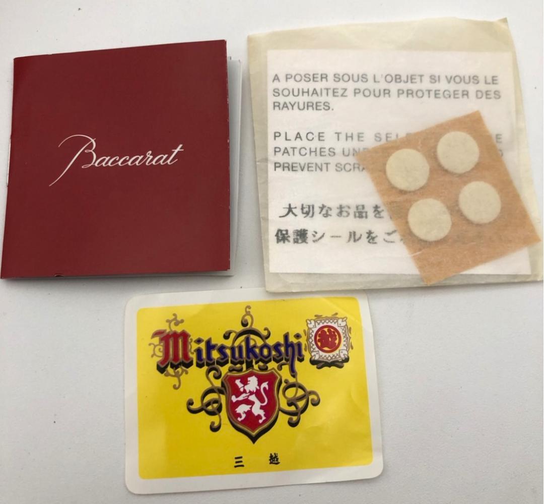 R バカラ　Baccarat クリスタルガラス 象の置物