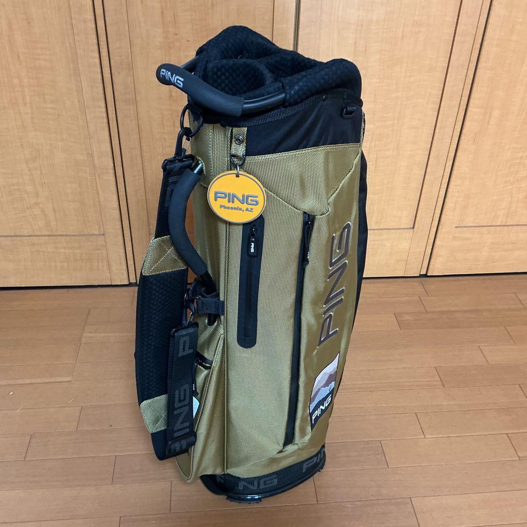 PING キャディバッグ マウンテン CB-P201 ベージュ 軽量