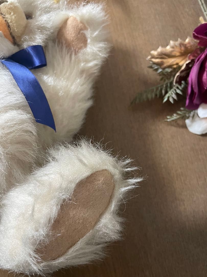 《くまお》ヴィンテージ　テディベア　シュタイフ　ゾッティ　ホワイト