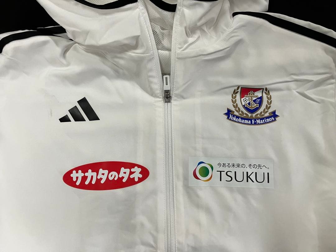 横浜Fマリノス　フルスポンサー　選手支給ジップアップフーディー