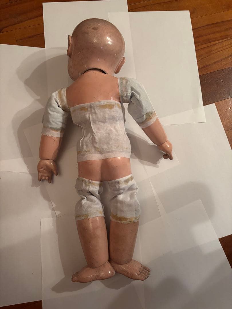 市松人形 訳あり　大正　昭和レトロ　 約53cm 日本人形　アンティーク　骨董