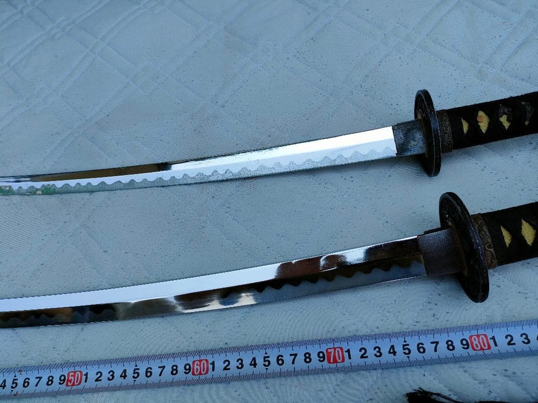 G*W様 模造刀 2本セット　龍　黒鞘 金 コスプレ　日本刀レプリカ