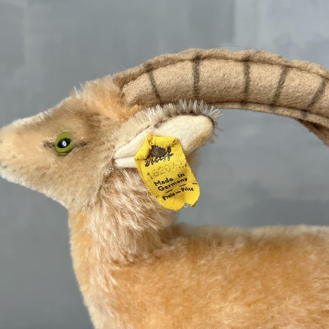 1960s シュタイフ 山羊 ヤギ バッジ付 ドイツ ヴィンテージ アンティーク