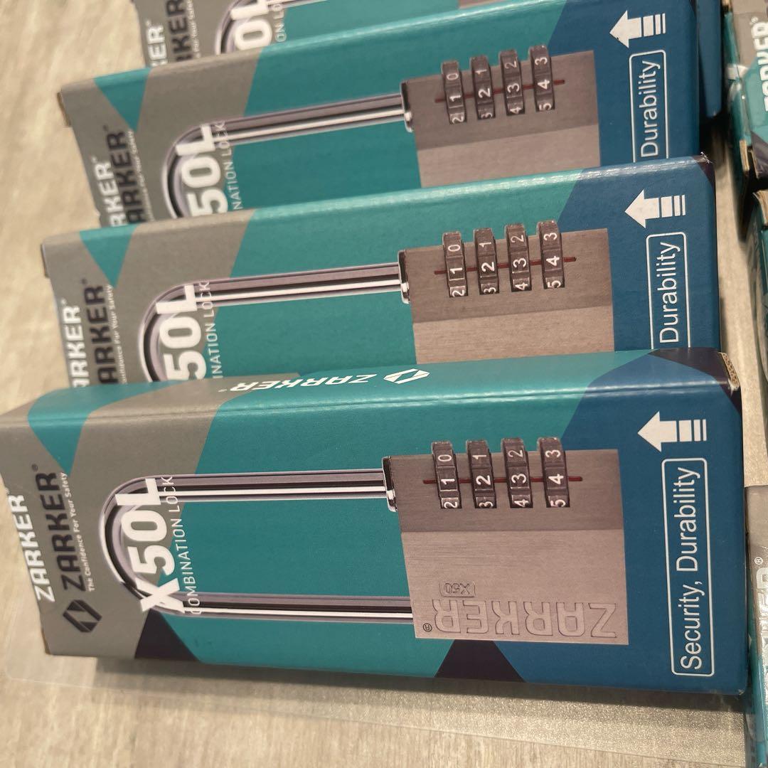 ZARKER 4桁ダイヤル式ロック南京錠 X50：15個/X50L：6個