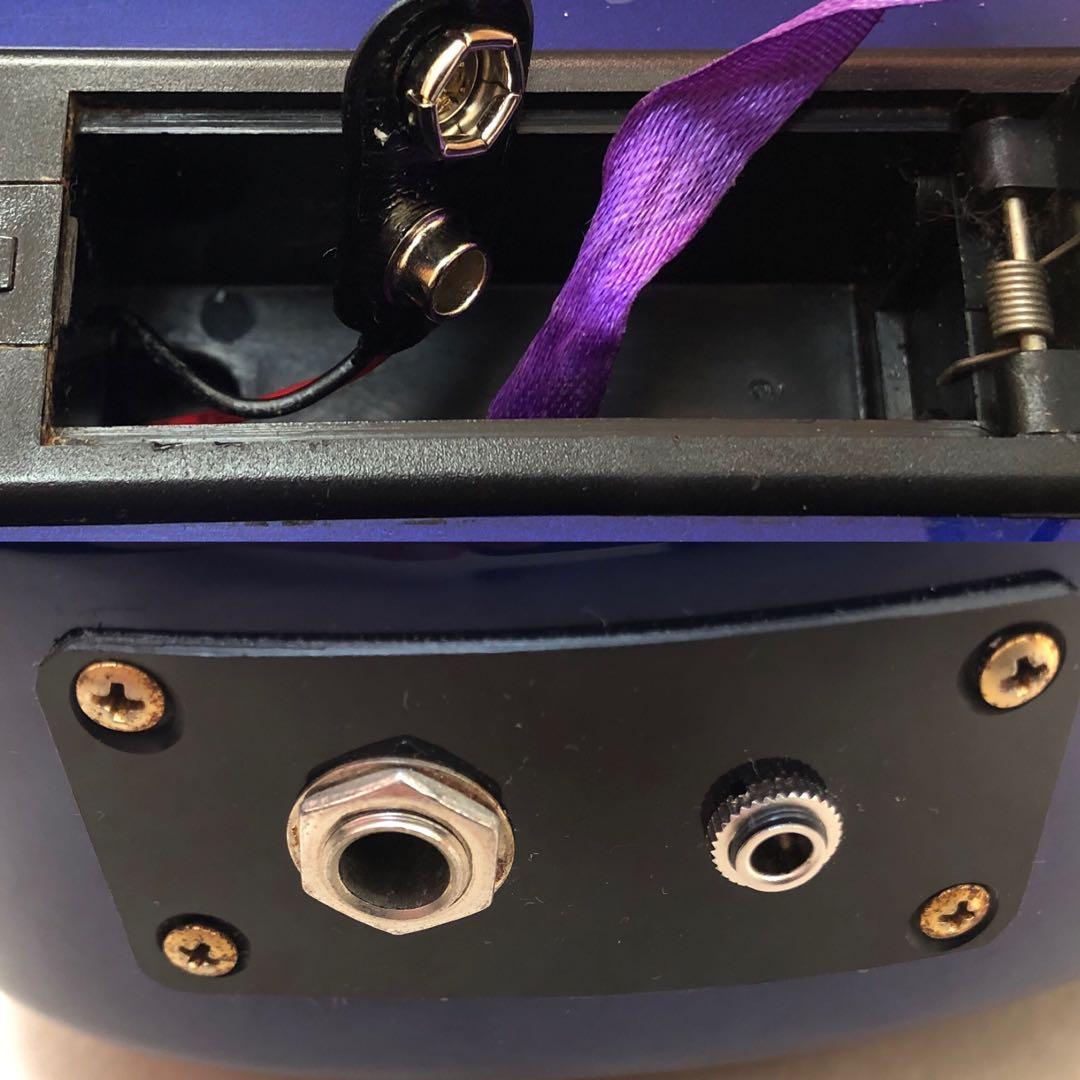 【美品】ZO-3C メタリックブルー アンプ内蔵ミニギター 専用ケース付き！！