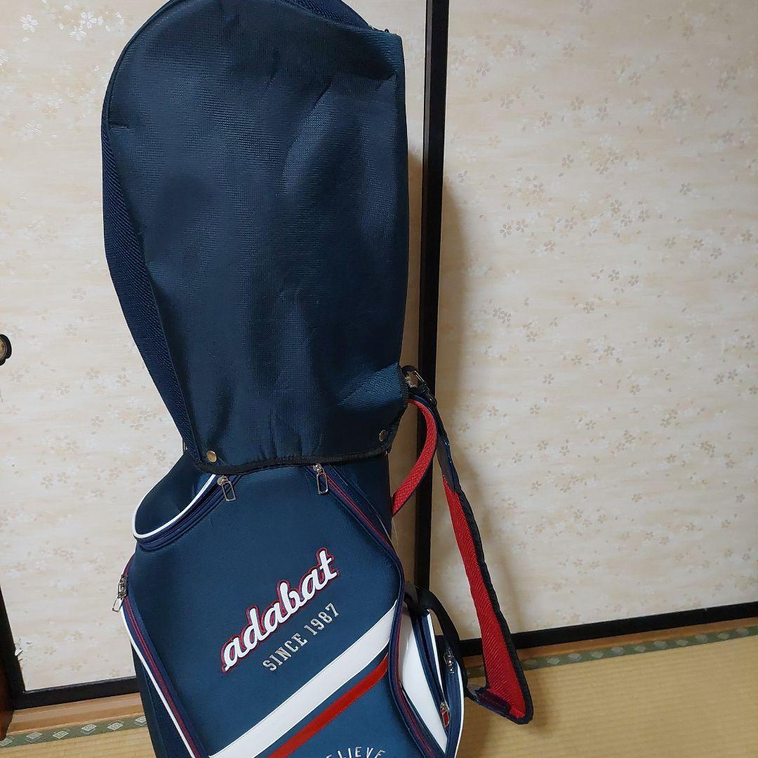 adabat ゴルフバッグ ネイビー ストライプ