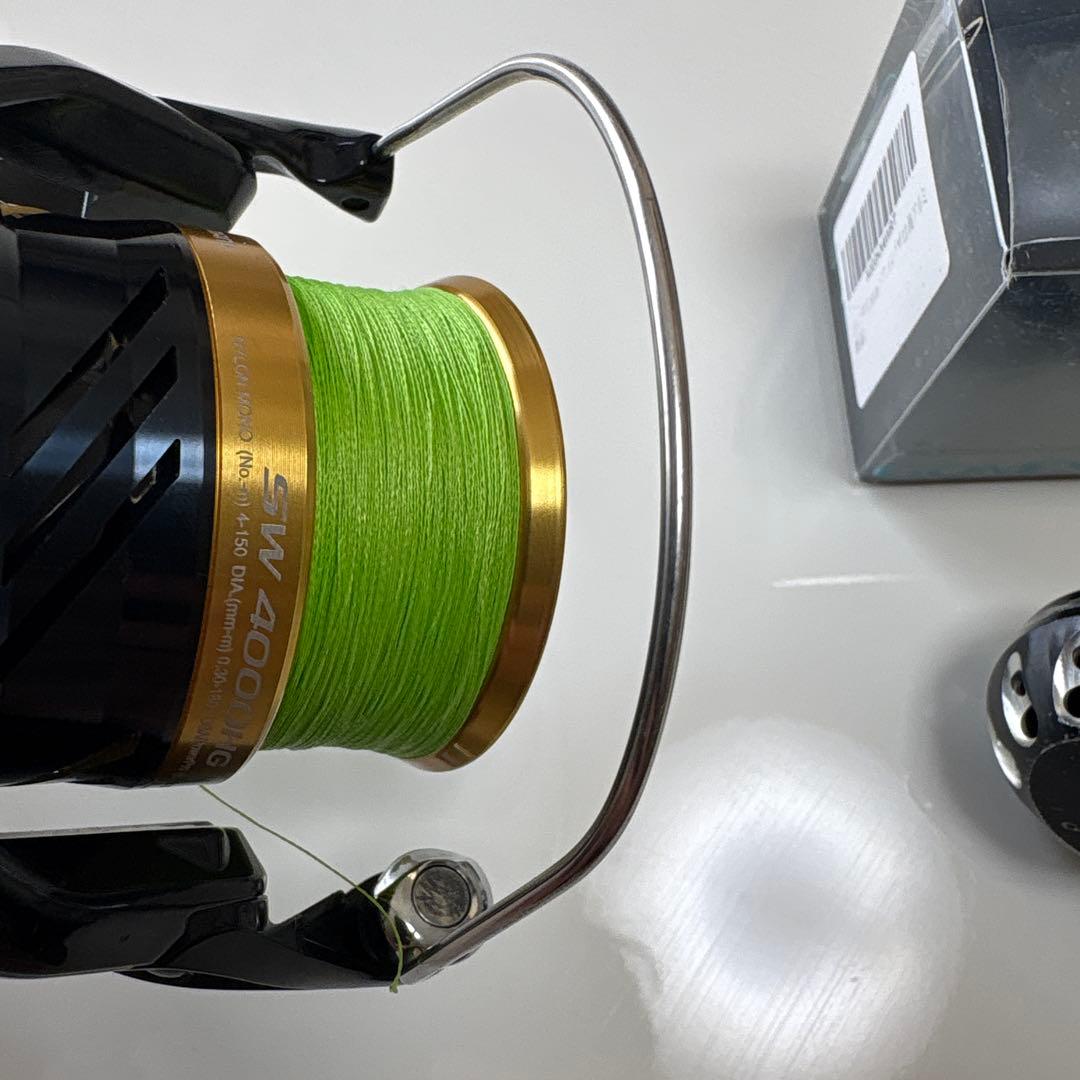 【中古】SHIMANO スフェロスSW4000HG ゴメクサスハンドルノブおまけ