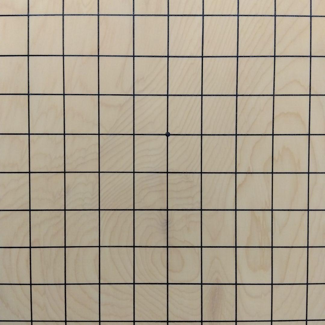 【国産　本榧　４寸碁盤　木裏】