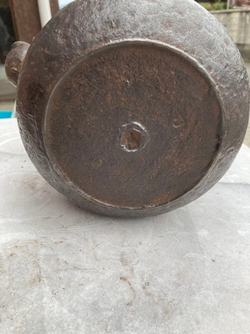 明治期龍文堂道安型鼠ネズミ模様た鉄瓶