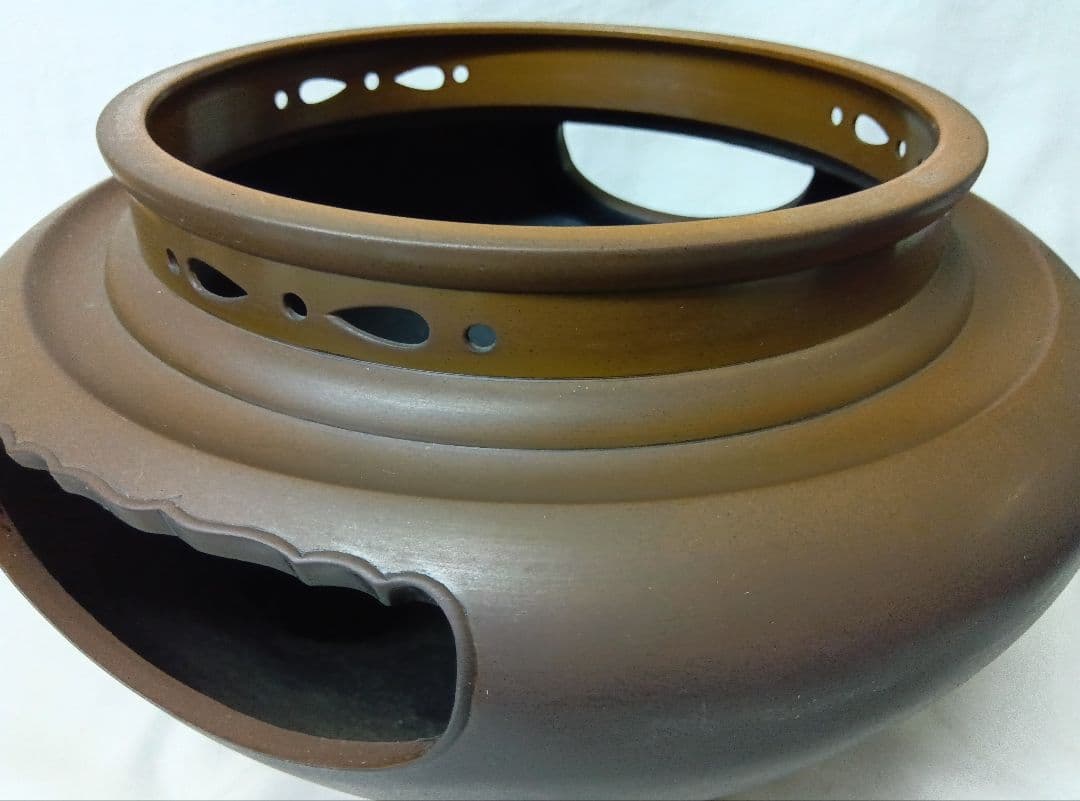 茶道具　唐銅朝鮮風炉　茶釜セット　レトロ　和室　伝統文化　真形釜　鉄瓶