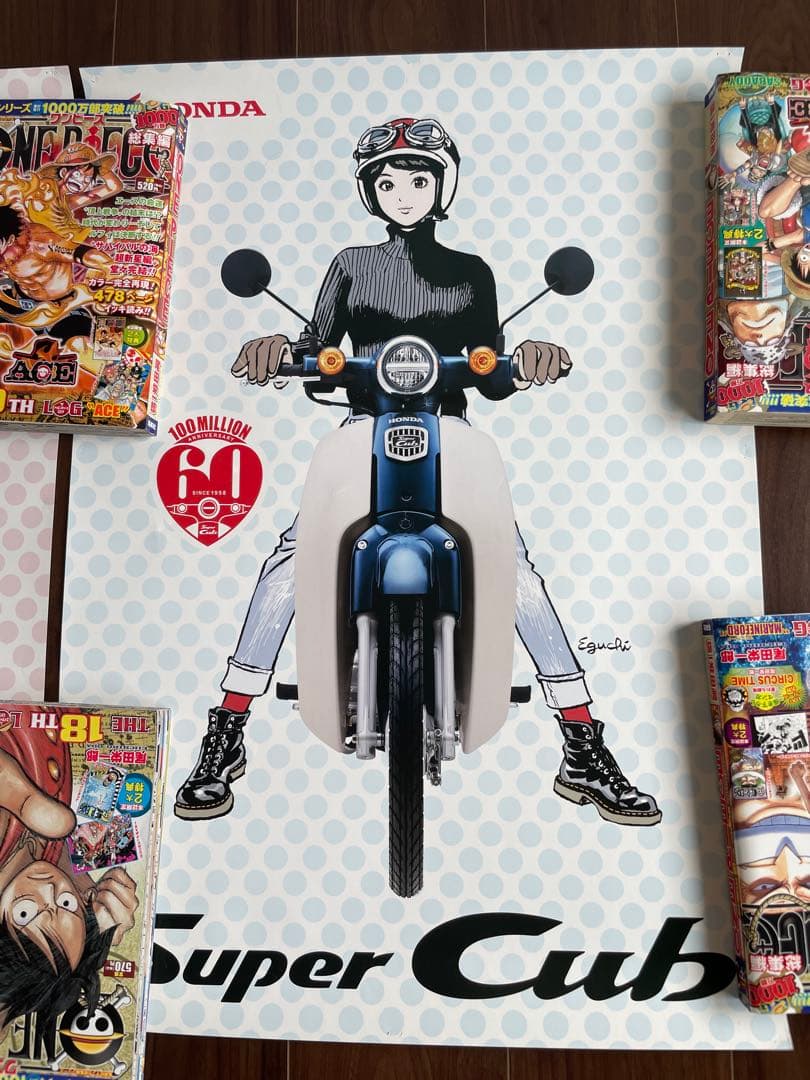江口寿史　ホンダ　スーパーカブ60周年記念B2ポスター　非売品3枚セット
