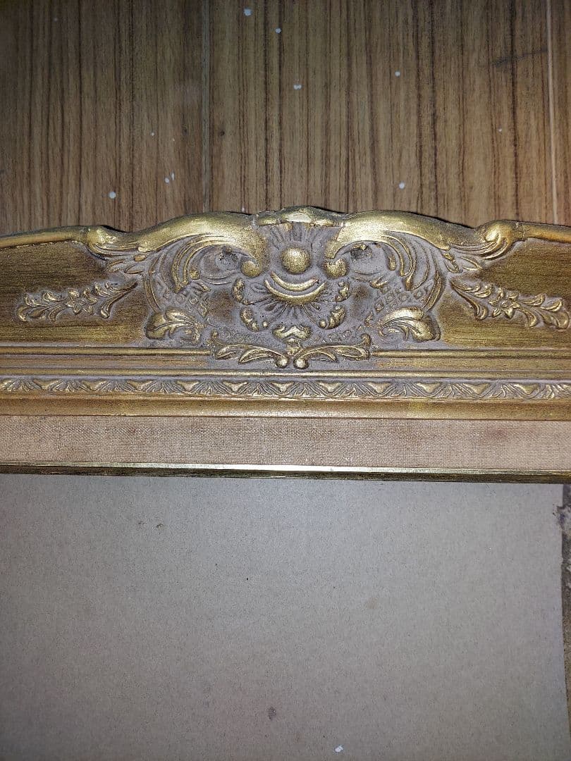 アンティーク額/大型/風合いあり