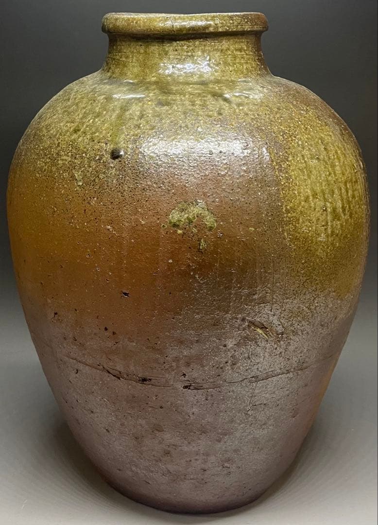 古丹波　猫掻き　壺　室町〜桃山時代　36cm t148