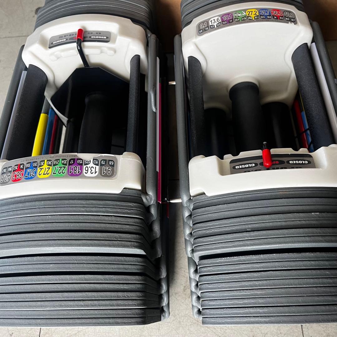 A片方のみ　可変式ダンベル2個セット(約7〜40kg) topfilm