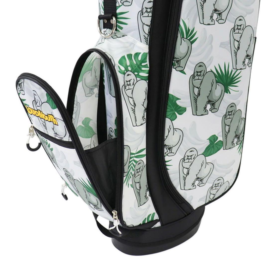 【新品】ラウドマウス キャディバッグ 8.5型 ゴリラグリーン 438 0031