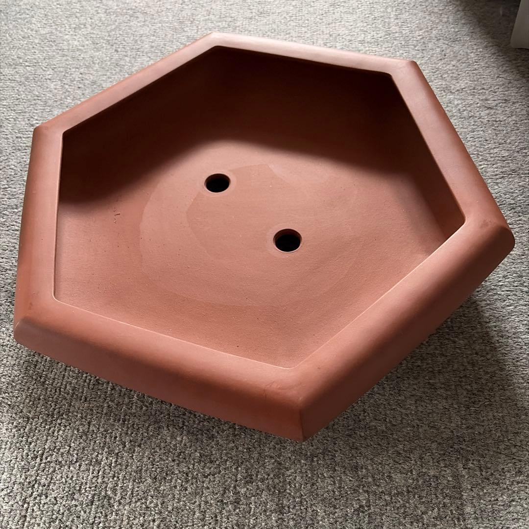 陶器 六角形 植木鉢　中国