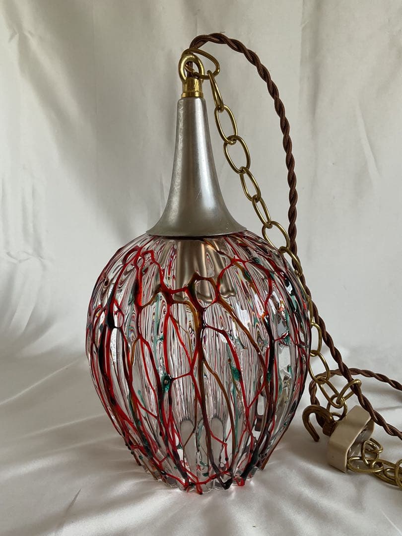 ヴィンテージ！美しい線状模様「ペンダントランプ」