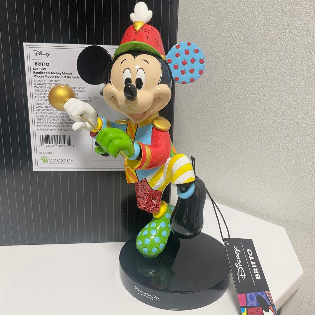 ミッキー バンドリーダー フィギュア ディズニー ブリット 箱付き Britto