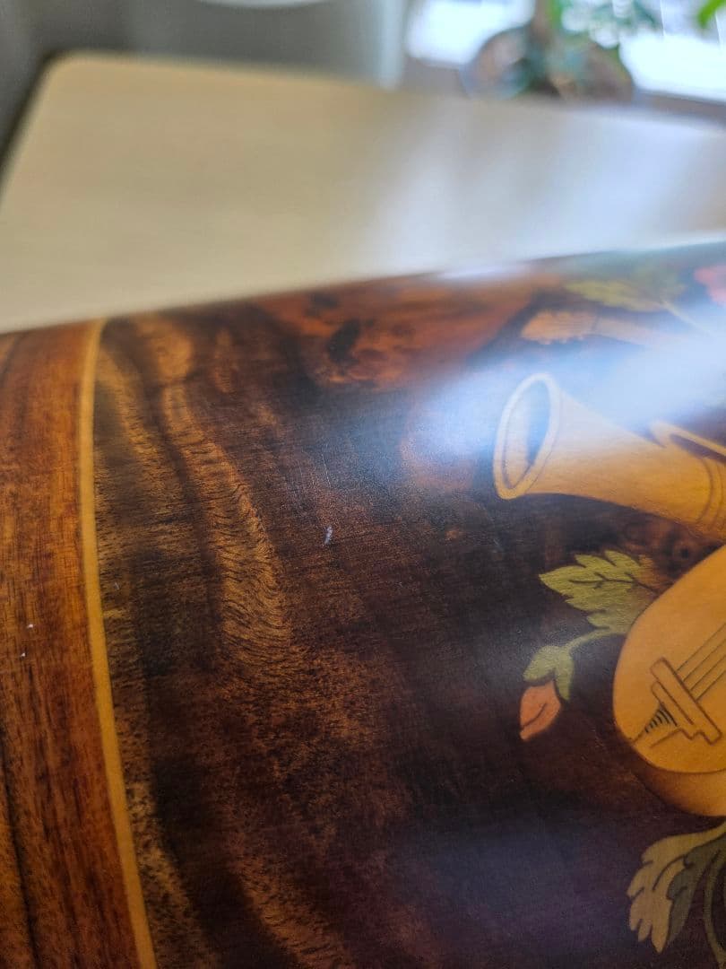 REUGE　ディスクオルゴール　ドーム型クルミ象嵌箱　17枚ディスク付