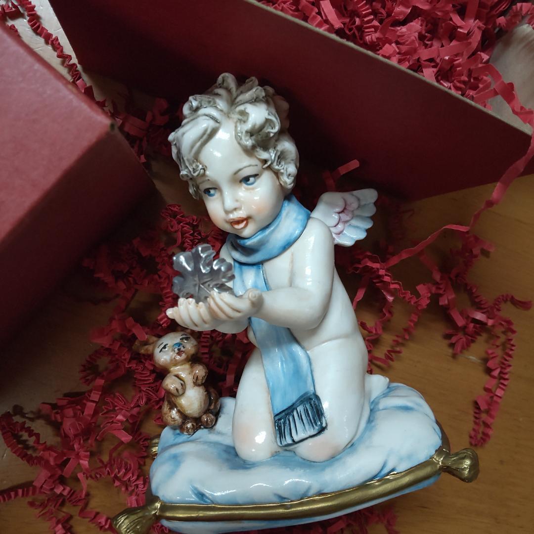 イタリア　エンゼル　飾りもの　置き物　冬