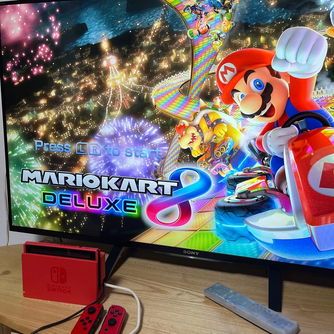 極美品 動作品 マリオレッド×ブルー スイッチ HAC-001(-01) 本体