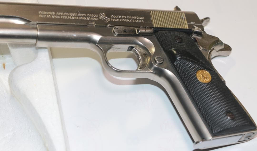 超希少！スズキ製作所ABS樹脂製モデルガン コルトガバーメント銀　SPG 合法品