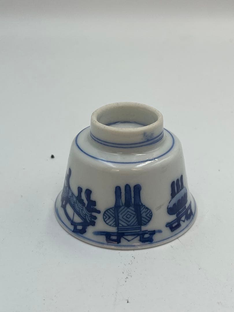 中国清時代徳利 花瓶 色絵 煎　茶碗染付唐物 時代物