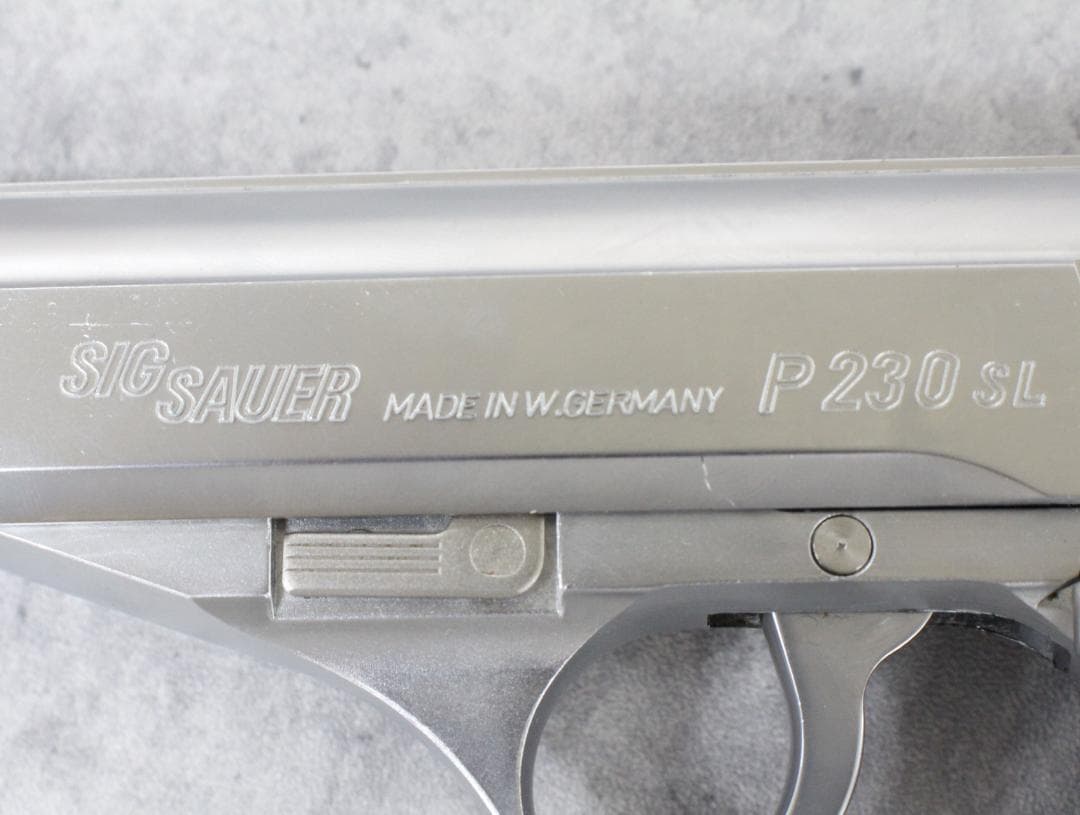 ▲KSC SIG SAUER P230SL シルバー ガスブローバック JASG