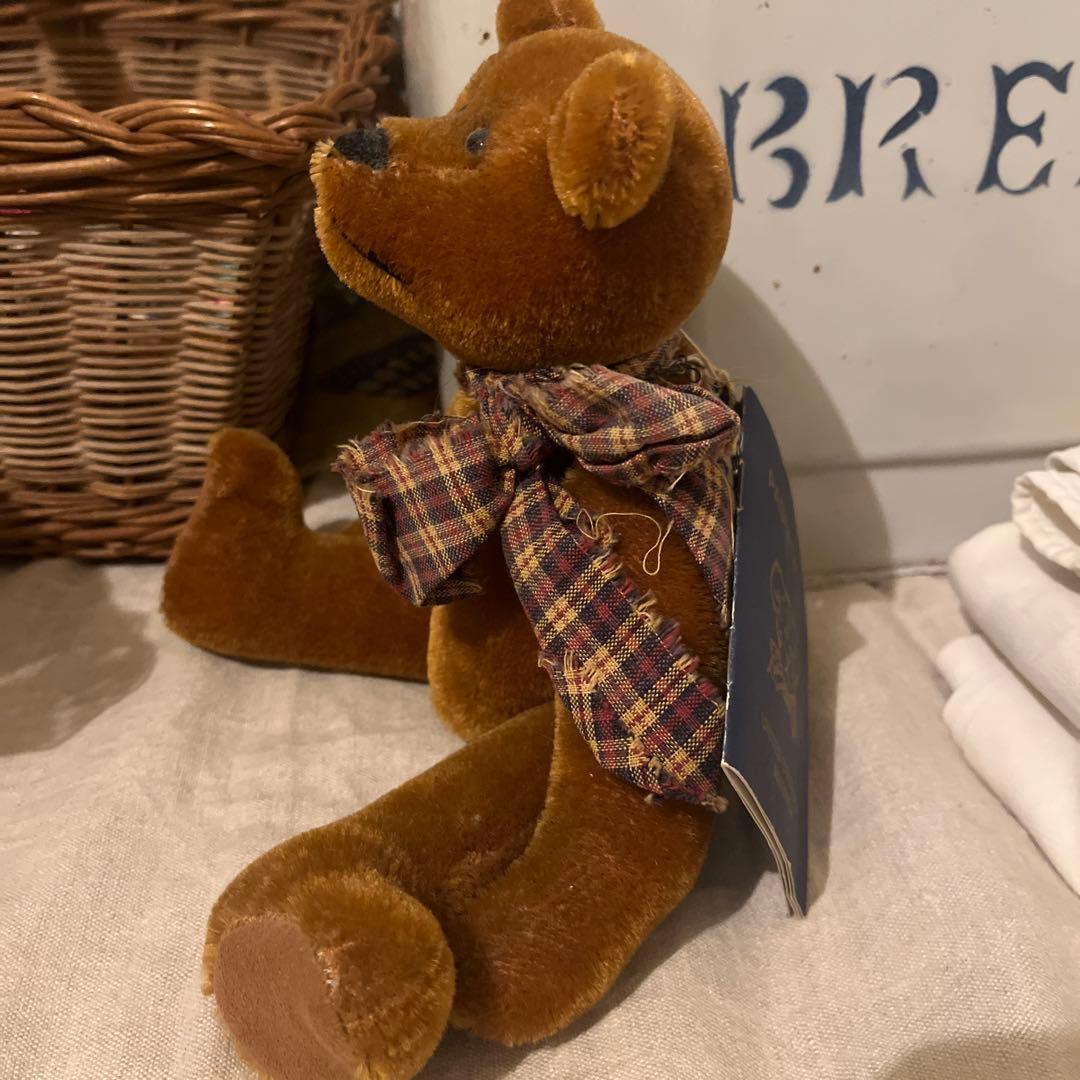 ブラウン テディベア ベルベット素材