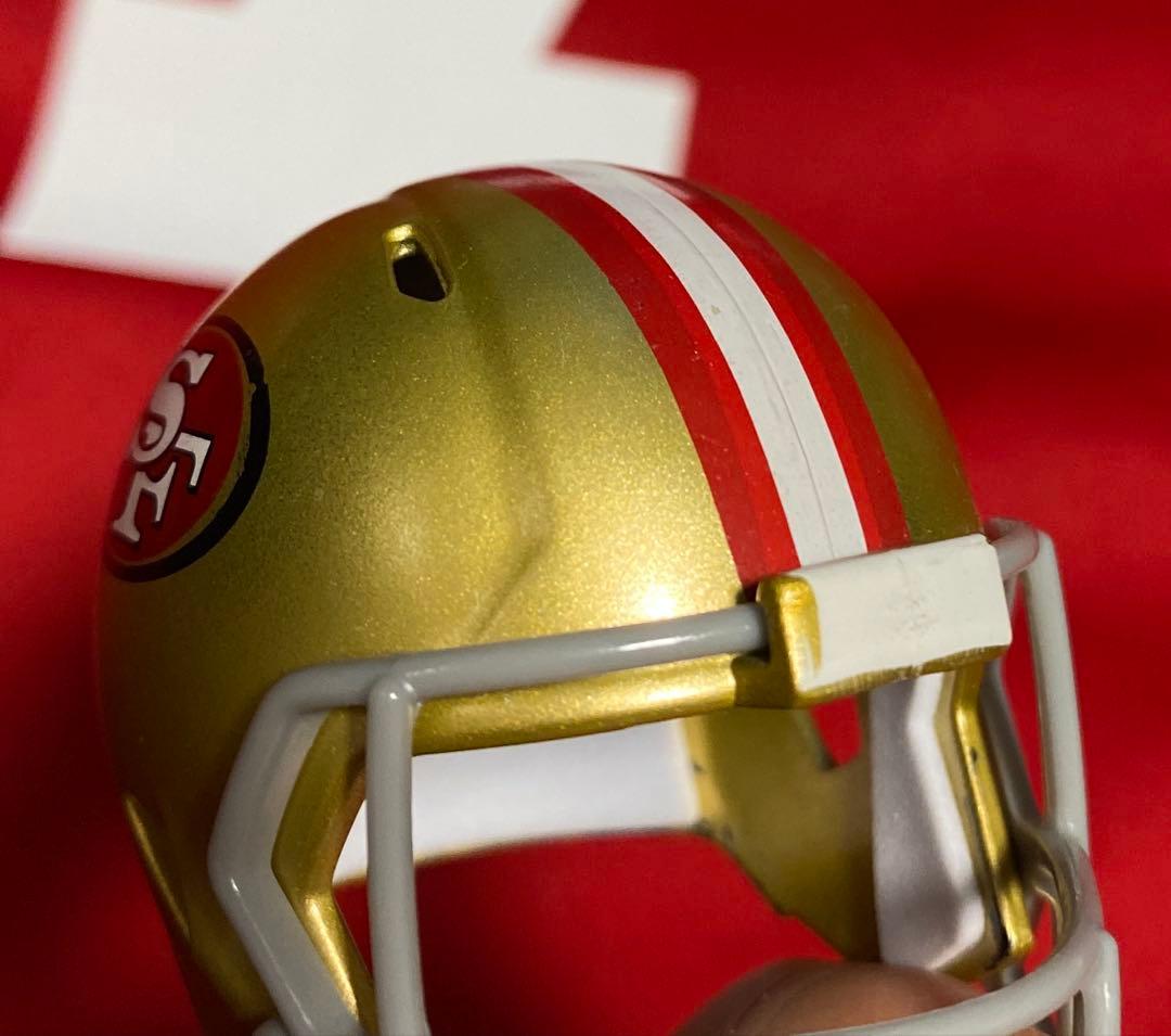 訳有ほぼ未使用 説明必読 NFL 49ERSキャパニック ジャージ ミニヘル付