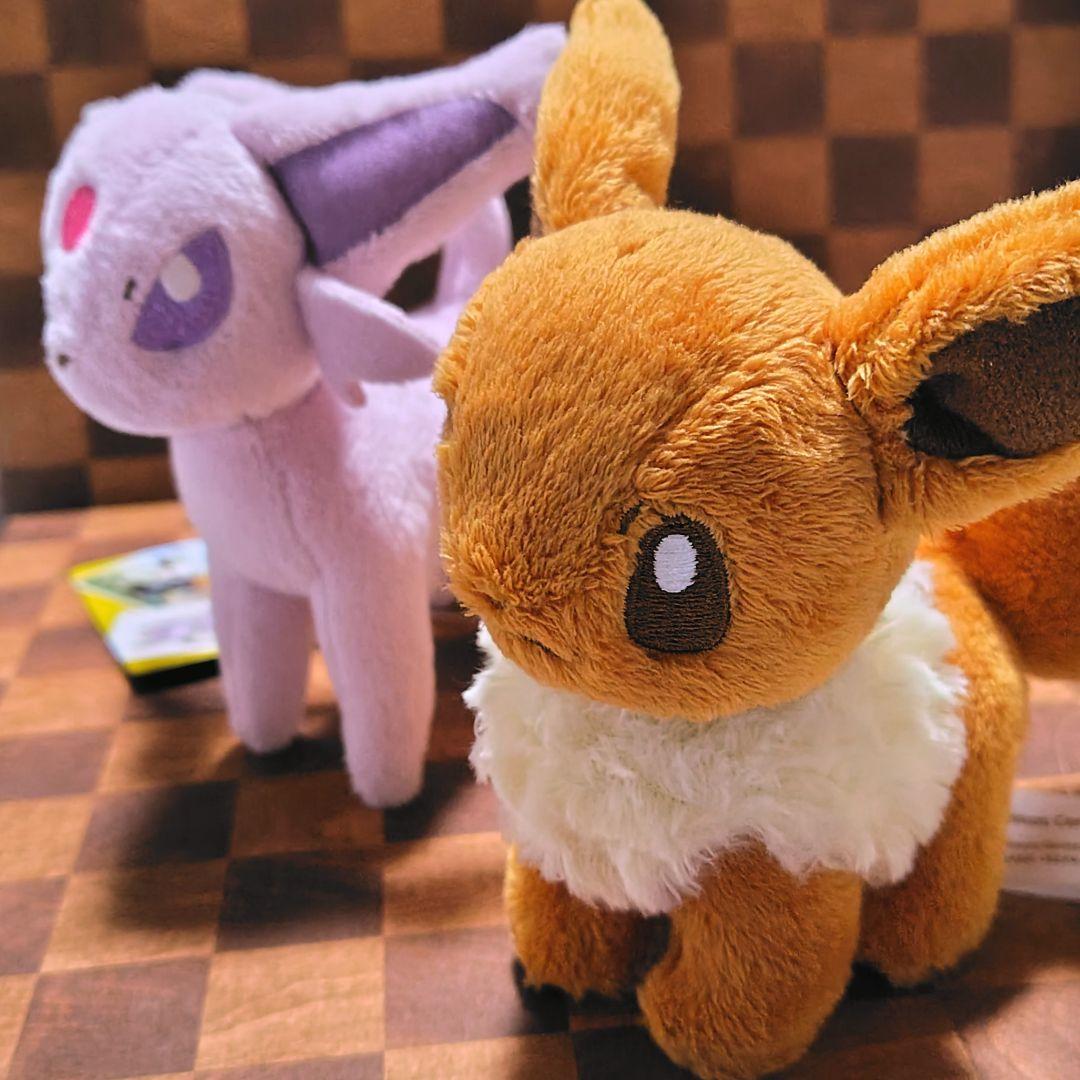 イーブイ　エーフィ　ポケモンキャンバスぬいぐるみ ポケモンセンター 2009