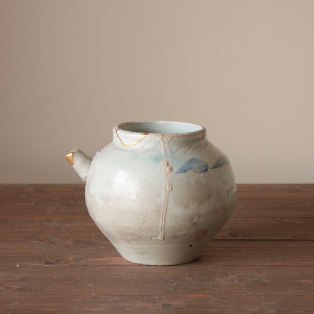 李朝 染付 片口 青花 朝鮮美術 古美術 古道具 アンティーク