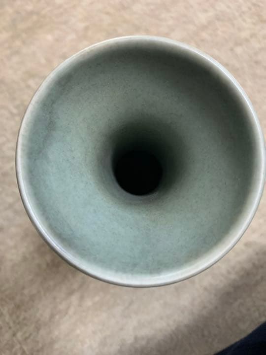 中国古美術/南宋青釉雙魚龍耳花瓶/倉庫整理品