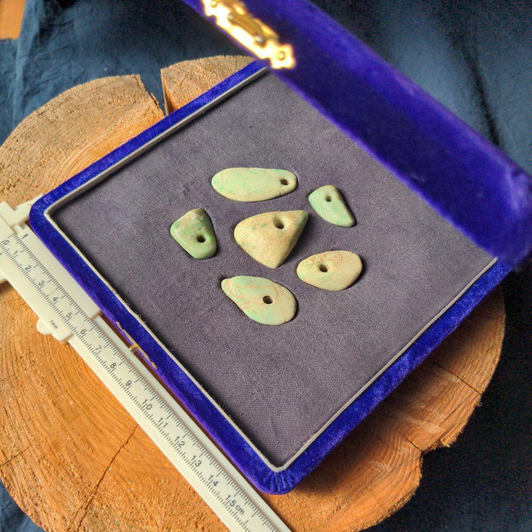 【縄文大珠】６個セット【糸魚川 翡翠】