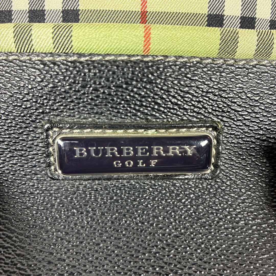 Burberry golf バーバリー ボストンバッグ ノバチェック 黒ブラック