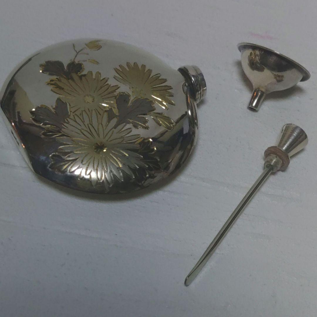 香水瓶　アトマイザー　彫金　SILVER　perfume bottle　ツキ10