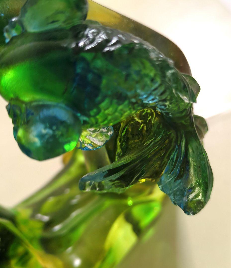 ガラス工芸★泳ぐ金魚の置物