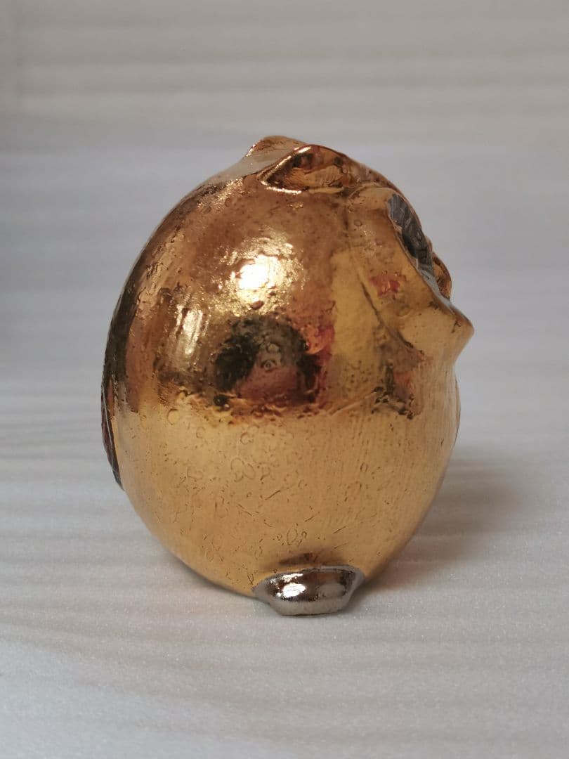 九谷焼 3.2号 梟 ふくろう 金 縁起物 風水 置物 日本製 伝統工芸