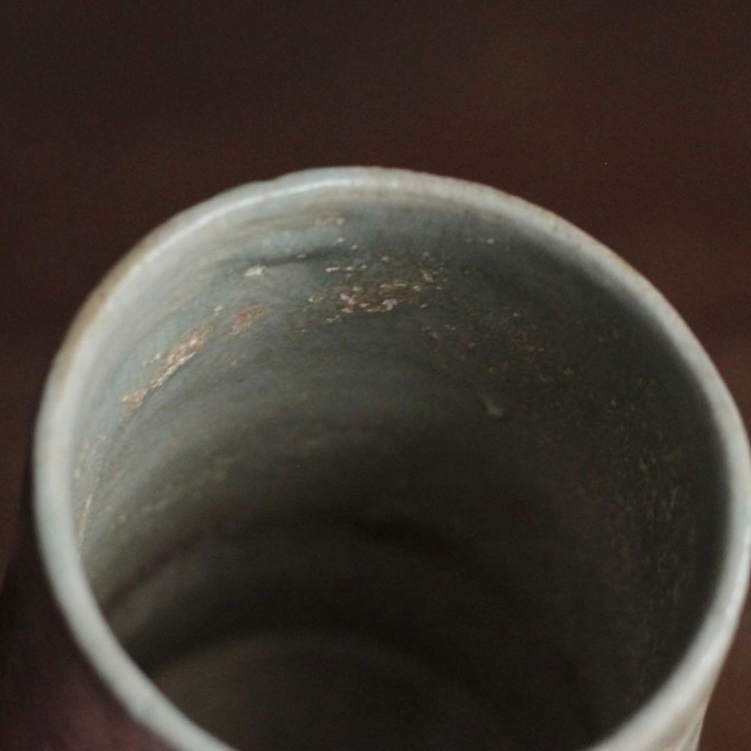 狂言袴 筒盃 筒碗 李朝筒盃 朝鮮美術 ぐい呑み 古美術 古道具 アンティーク