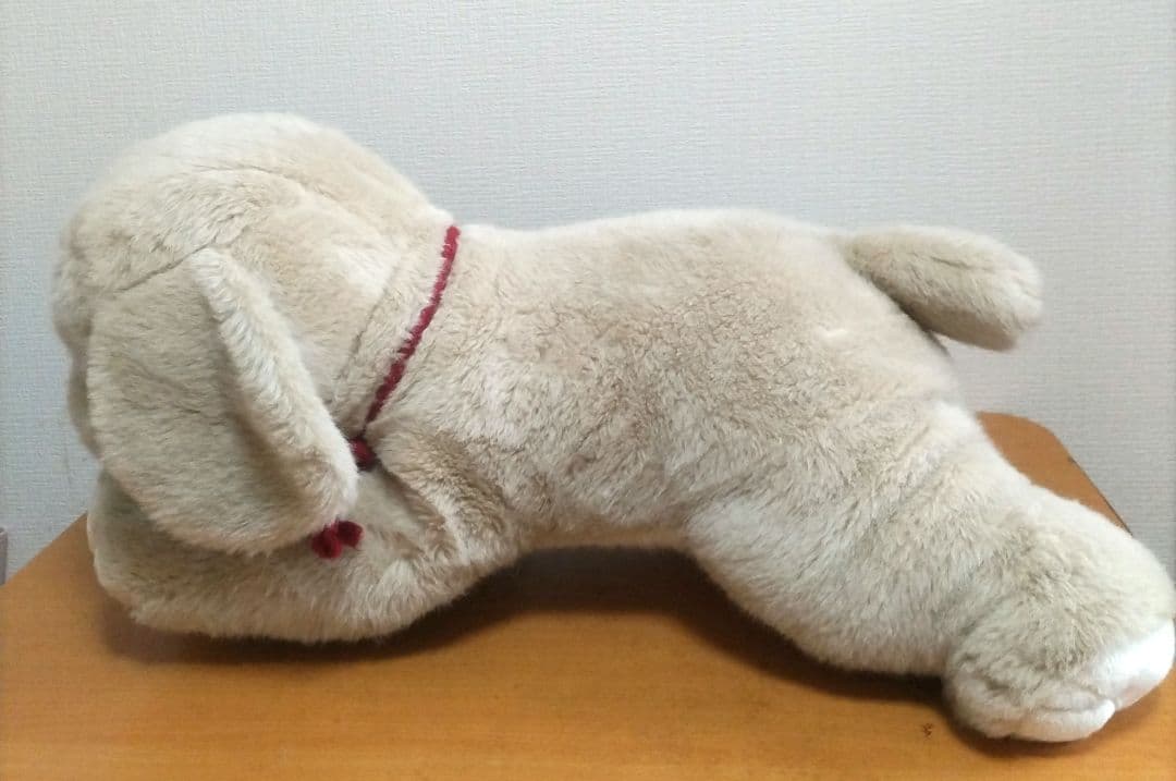 うめ吉 くたくた 特大 ぬいぐるみ ベージュ 2L BIG 1983 レトロ 犬
