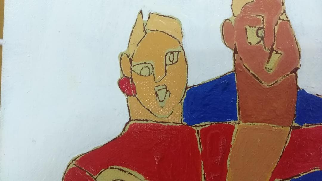 【レア】絵画　ダンス　ラテンダンス　踊りの絵 　 舞踏会　舞踊　大判