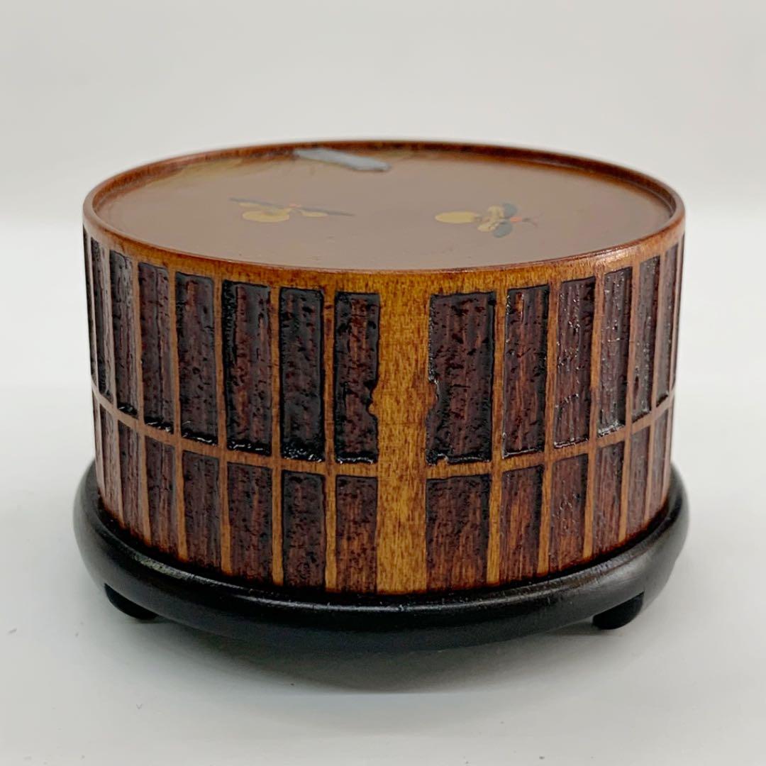 【香合　蛍籠】山下泰園　共箱