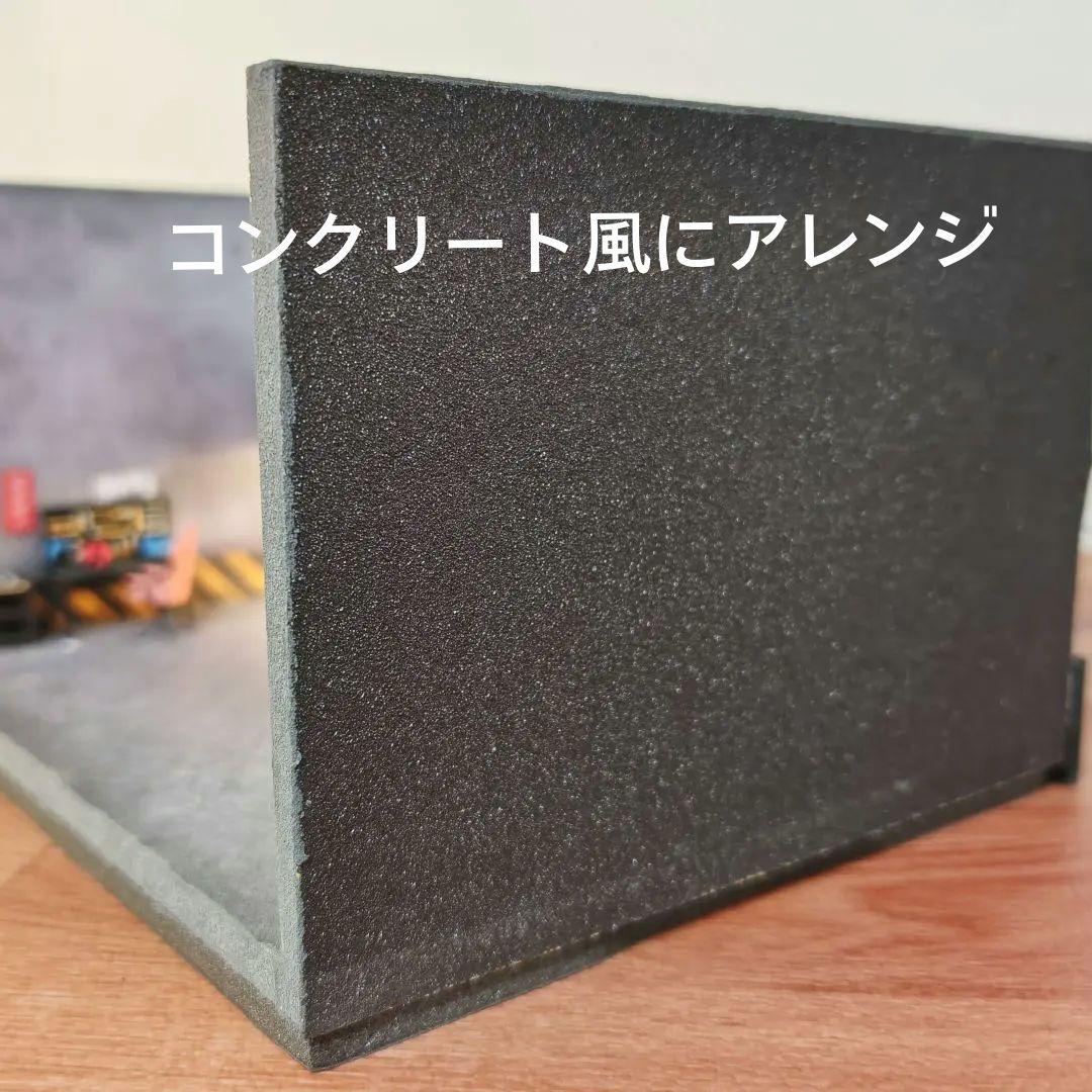 1/64 ジオラマ修理工場、ジオラマ風景、フィギュア付きLED照明