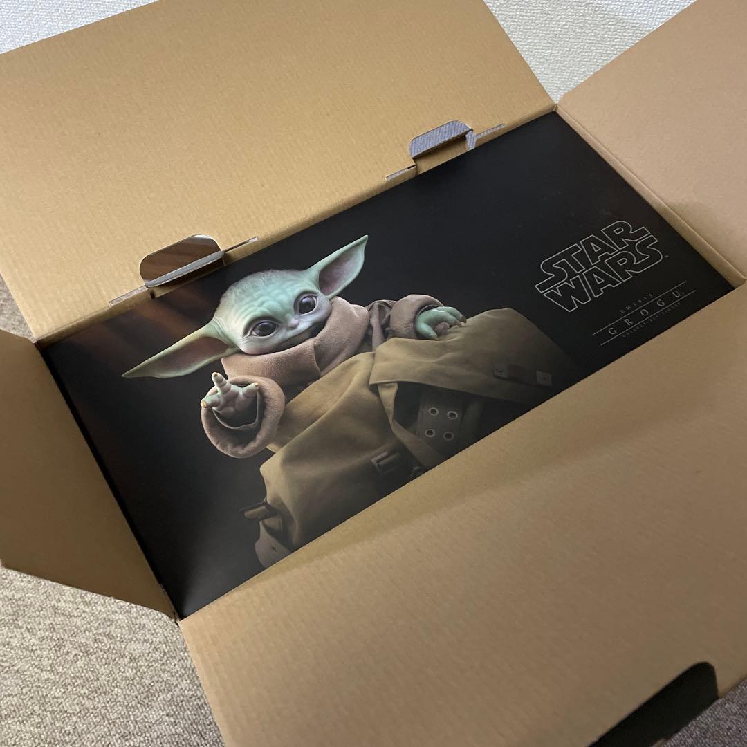 【美品】グローグー　キャリーバッグ付　ライフサイズ　マンダロリアン　ホットトイズ